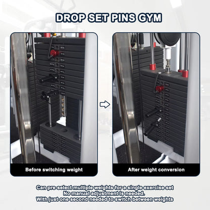 Drop Set Pins Gym Decrease Reduce Increase Extend Strack Weight Pin Accessories Performance Dropset