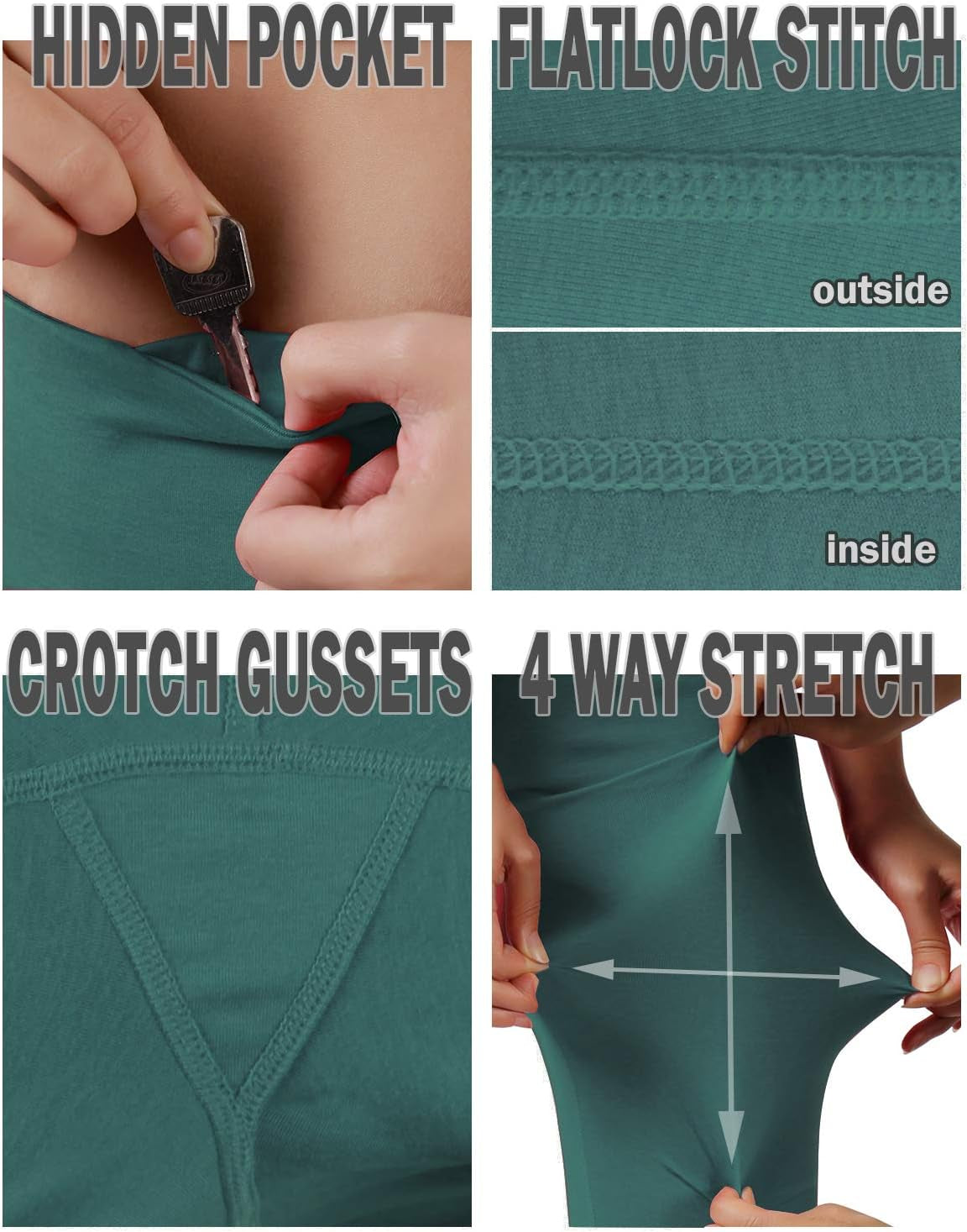 Get your sweat on with  Women's Yoga Shorts! 🧘‍♀️💪 Tummy control, non-see-through, and a hidden pocket for all your essentials. Perfect for workouts and running! Available in Navy, XX-Large. #Yoga #FitnessFashion #WorkoutReady